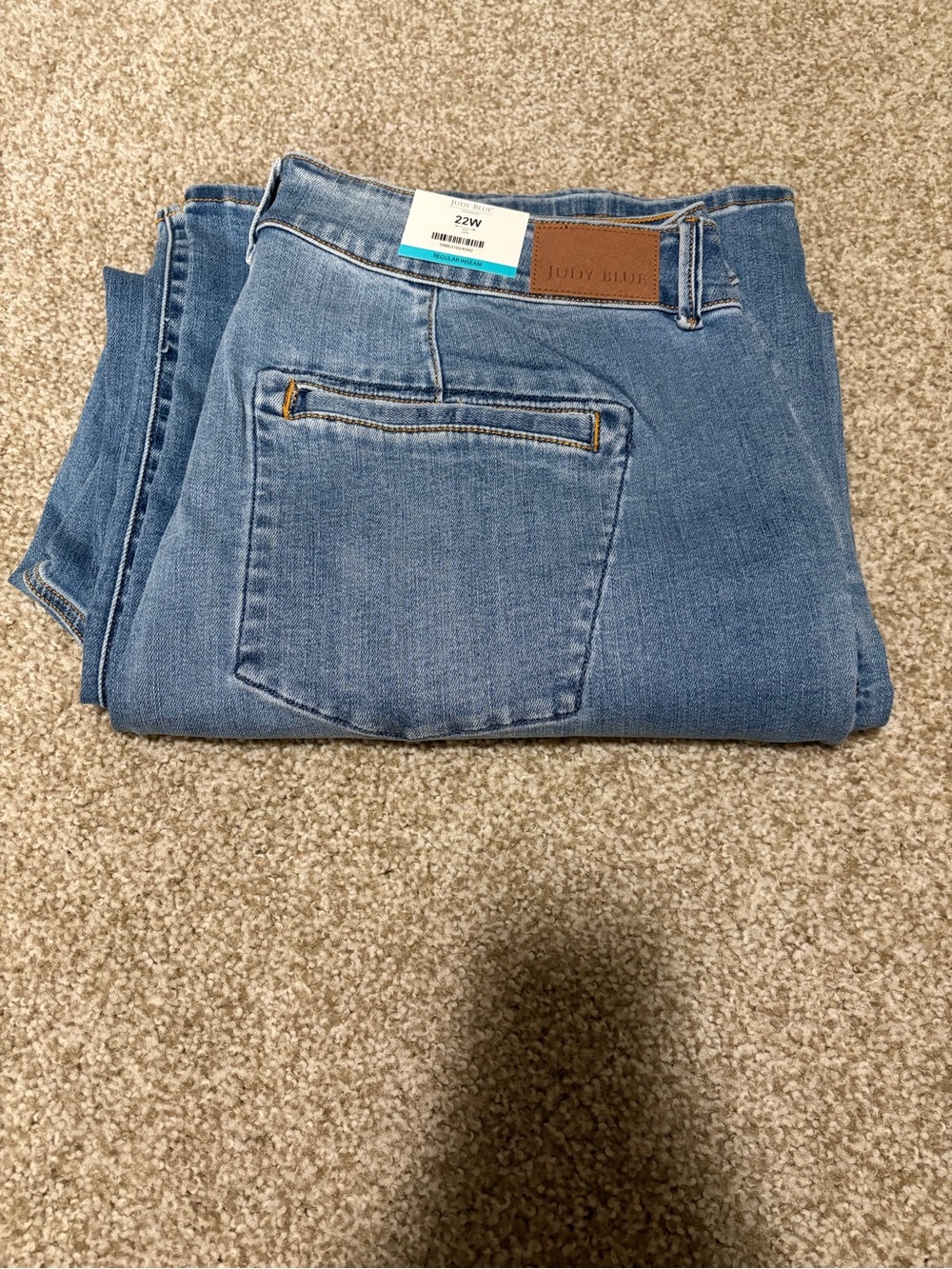 Judy Blue Light Wash Wide-Leg Jeans -plus size 22 - Picture 7 of 7